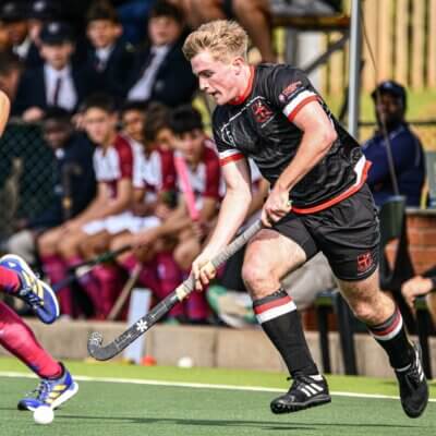 Clifton College's Jason Adams on the attack against Westville Boys' High.