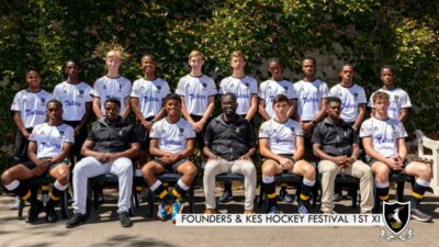 The Queens College first team squad before they took part in the KES, and Founders Festival. Photo: Queen's College