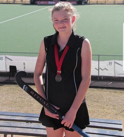 Elizabeth Anderson, representing KZN Coastal for the first time, at the u13 IPT.